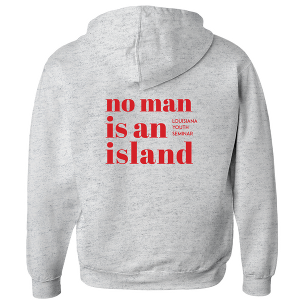 No Man Is An Island Zip Up Hoodies (Zip-up)