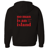 No Man Is An Island Zip Up Hoodies (Zip-up)