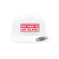 No Man Is An Island Patch Snapback Cap