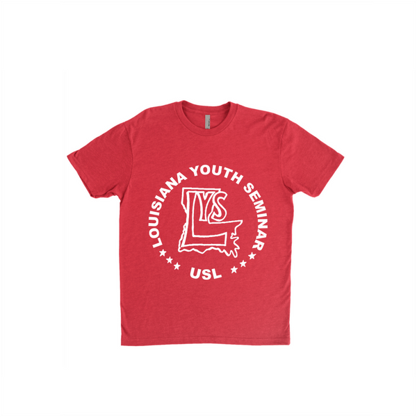 Unisex Fitted Red Throwback USL T-Shirts